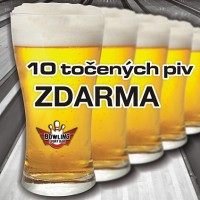 10 točených piv zdarma